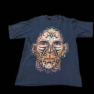 Pleasures "Love Is Not Enough" Māori Moko Tattoo Face T-Shirt